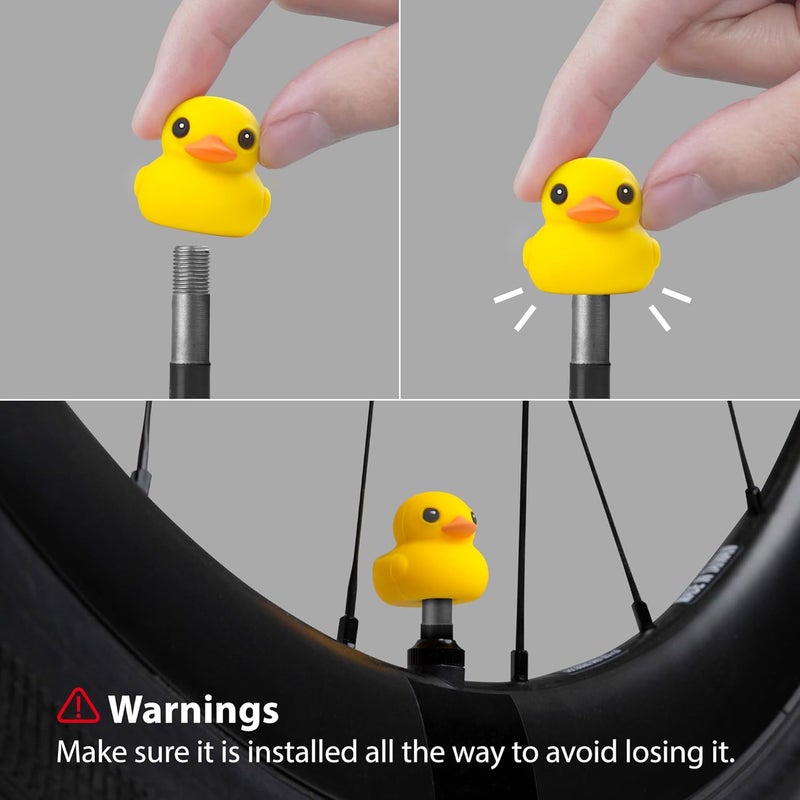BONE COLLECTION BONE Character Tire Valve Stem Cap (2 Packs), Cute Cartoon Penguin Tire Valve Stem Cover for Bikes & Scooters, Waterproof & Corrosion-Resistant Silicone Tire Cap Cover for Cars (2-Pack - Maru Penguin) - Image 4